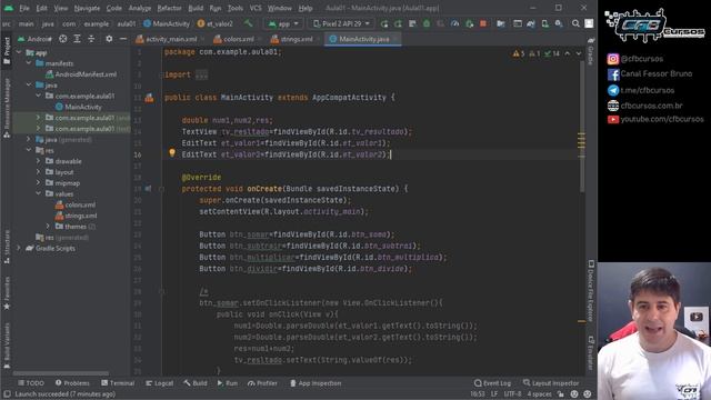 Mais sobre eventos de clique nos botões [Curso de Android Studio] - Aula 06 смотреть онлайн
