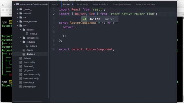 0005-06 Instalação do react-native-router-flux e Definição de Cenas Sob um Roteador смотреть онлайн