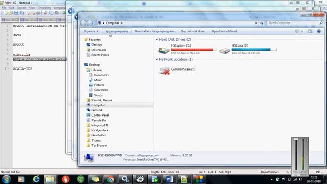 APACHE SPARK Installation on WIndows:Spark Setup part1 смотреть онлайн