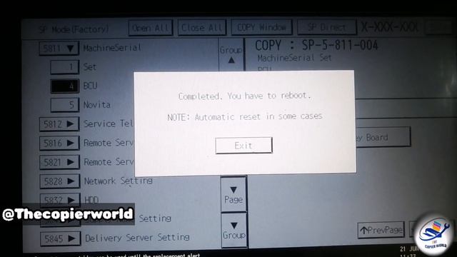 Error Code SC 995-01 MP3054/5054/5055 || Ricoh MP5054 - Error Code SC-995-01 || SC-995-01 Error Cod