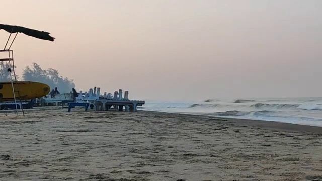 22.12.2022.  Утро.  Арамболь. Релакс. Morning. Arambol. Goa. Relax, Waves, Ocean.