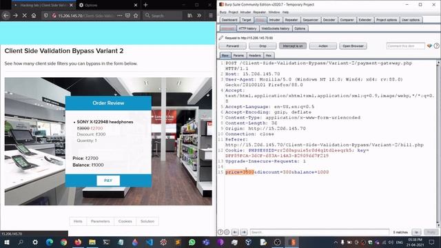 Client Side Validation Bypass Part 2 | Web App Pen Testing | How to bypass Client Side Validation - смотреть онлайн