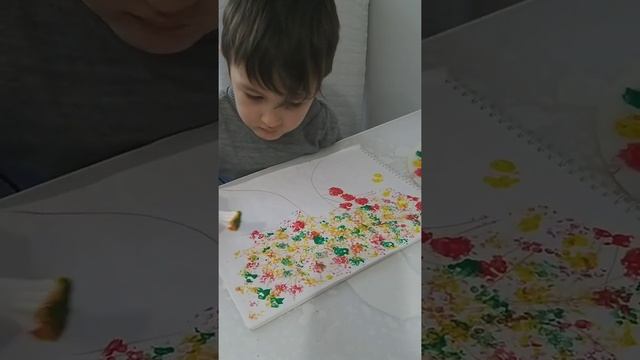 Рисуем ватным палочками смотреть онлайн