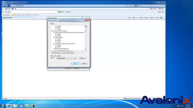 Enabling ActiveX Controls on Internet Explorer for viewing Avalonix DVR over the network смотреть онлайн
