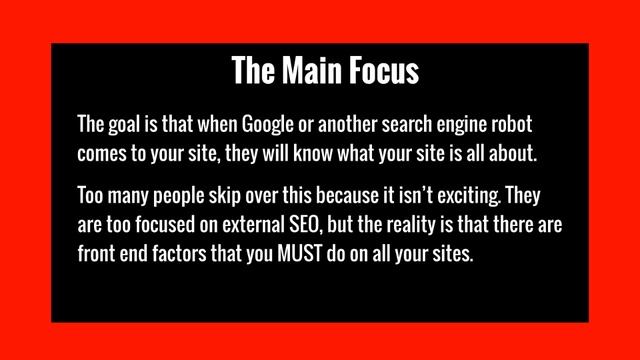 The main focus SEO смотреть онлайн