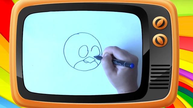 Как нарисовать птичек angry birds / How to draw angry birds. Оживающие рисунки смотреть онлайн