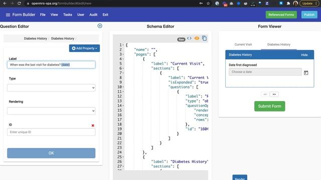 OpenMRS WYSIWYG Form Builder Demo смотреть онлайн