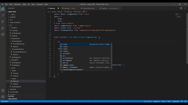 #5: Menu Design Part-2 | 2048 Game React Native Windows смотреть онлайн