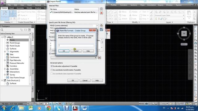 CIVIL 3D 2013 - (3/10) Creación de Superficie 1 смотреть онлайн