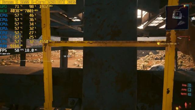 Cyberpunk 2077 - RTX 3050 8GB & R5 5600 смотреть онлайн