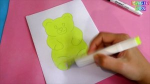 Сквиши желейные мишки из бумаги Как сделать антистресс своими руками