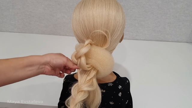 Быстрая и легкая Свадебная и Вечерняя прическа.Пошагово!Fast and easy wedding and evening hairstyle смотреть онлайн