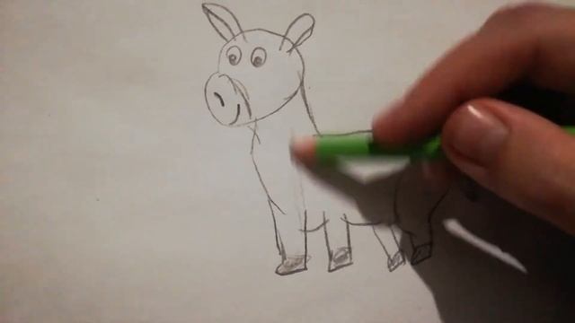 Как рисовать ослика смотреть онлайн