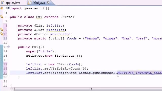 Java Programming Tutorial 72 Multiple Selection List смотреть онлайн
