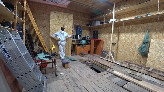 Как одному поднять листы OSB на 2й этаж смотреть онлайн