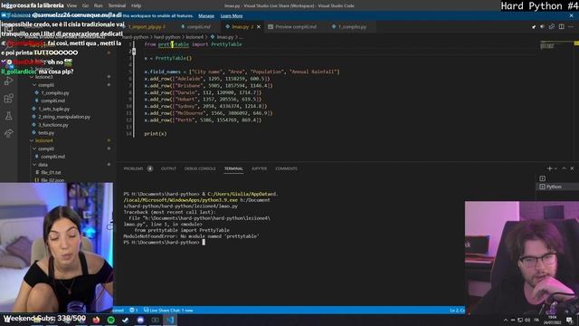 Hard Python #4 con Enkk e @StudyTmeITA - Import, list comprehension e files смотреть онлайн