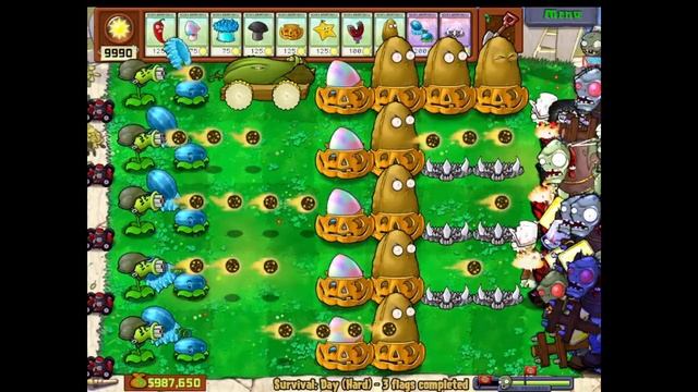 Безумие, часть 2 ☣ Plants Vs Zombies Goty edition смотреть онлайн