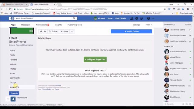 how to add instagram to facebook page смотреть онлайн
