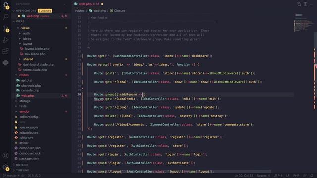Route Grouping Explained | Laravel 10 Tutorial #23 смотреть онлайн