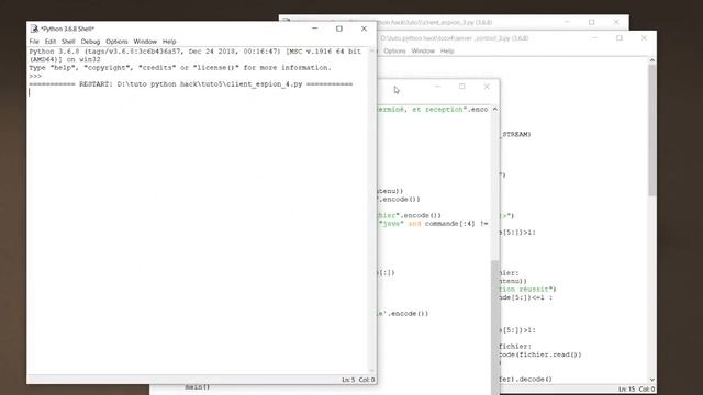 python hack #6 reverse shell espionage cmd programme recursif смотреть онлайн