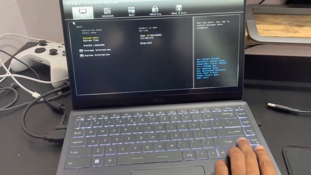 MSI Click bios hidden Advance settings / MSI Modern 14 смотреть онлайн