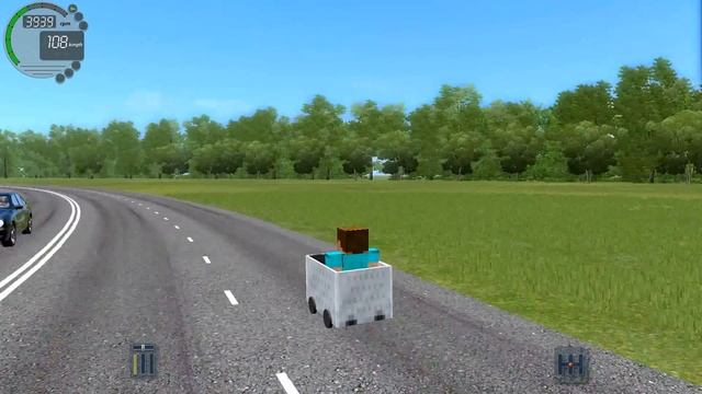 City Car Driving 1.5.2 Minecart from Minecraft [G27] смотреть онлайн