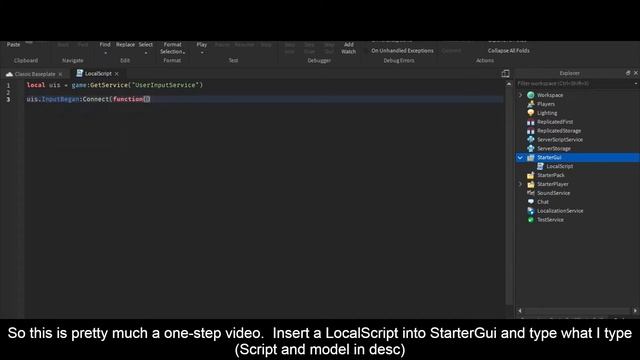 How to Check if a Player Presses a KEY - Roblox Studio смотреть онлайн