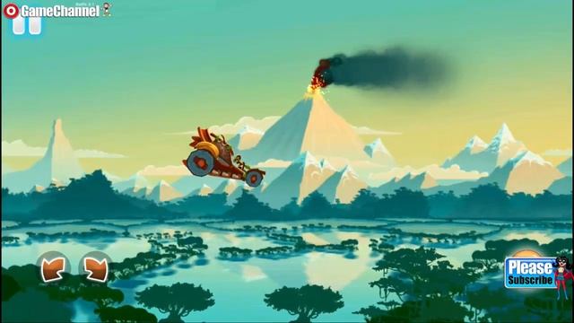 Dino World Speed Car Racing / Tiny lab Racing Games / Children / Android Gameplay #3 смотреть онлайн