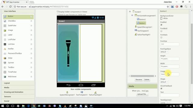 How to make Flashlight App in MIT App Inventor 2 смотреть онлайн