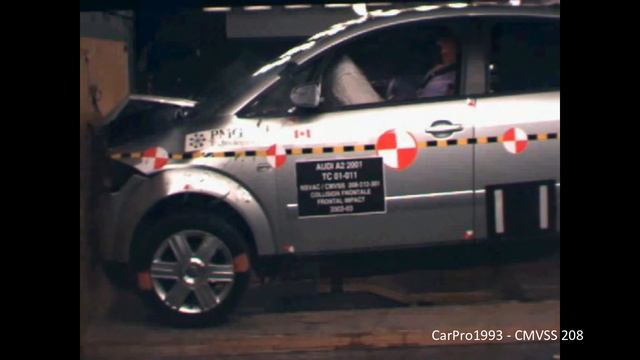 2000-2005 Audi A2 CMVSS 208 Full-Overlap Frontal Crash Test (30 Mph) смотреть онлайн