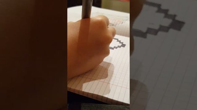 Рисуем по клеточкам морду котёнка смотреть онлайн