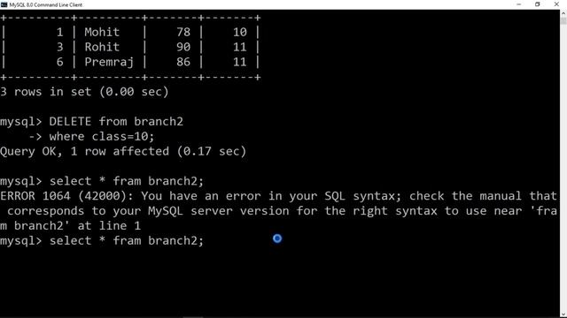 #7 How to DELETE data from a SQL table | How to delete a SQL Table смотреть онлайн