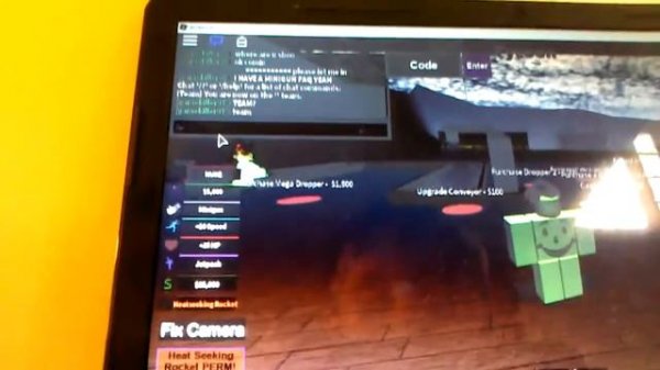 The code for its raining tacos code in roblox