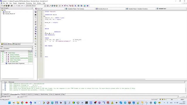 Quartus. Простой дешифратор порта.
