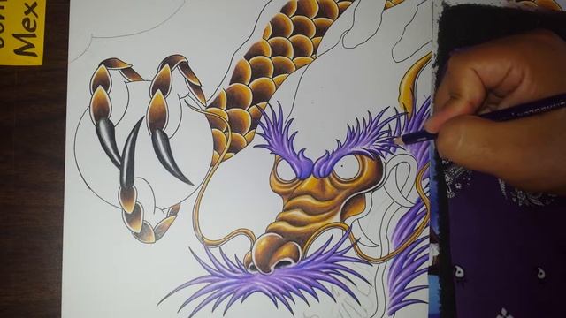 Японский дракон татуировки дизайн иллюстрации в цв смотреть онлайн