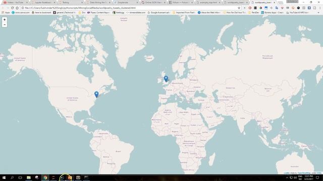 Followers and Communities on Twitter: 7- Folium - maps made easy with Python - part 2 смотреть онлайн