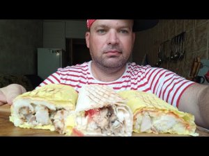 МУКБАНГ ТРИ шаурмы/ОБЖОР шавухи
