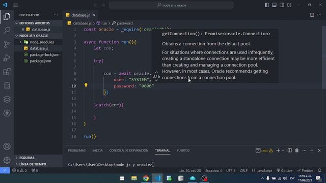 Como conectar oracle y node js смотреть онлайн