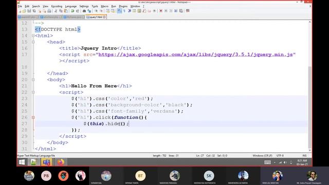 Introducing JQuery смотреть онлайн
