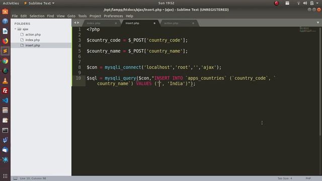 Tutorial 5: Insert data with ajax,php | Ajax with Jquery,php,mysql | Hindi смотреть онлайн
