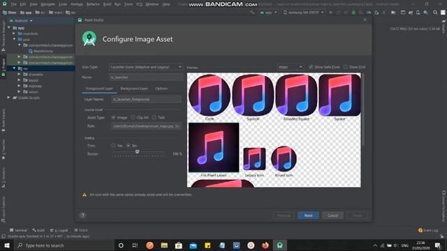 Create App Icon with image asset | How to change app icon with image asset | Android studio смотреть онлайн