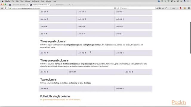Learning Bootstrap 4 : The Grid System | packtpub.com смотреть онлайн
