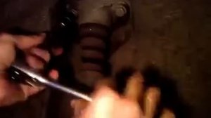 Задний амортизатор Шкода Октавия Тур А4, демонтаж