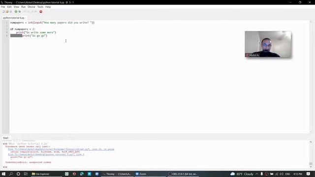 Going over the if elif else in Python - 6 - смотреть онлайн