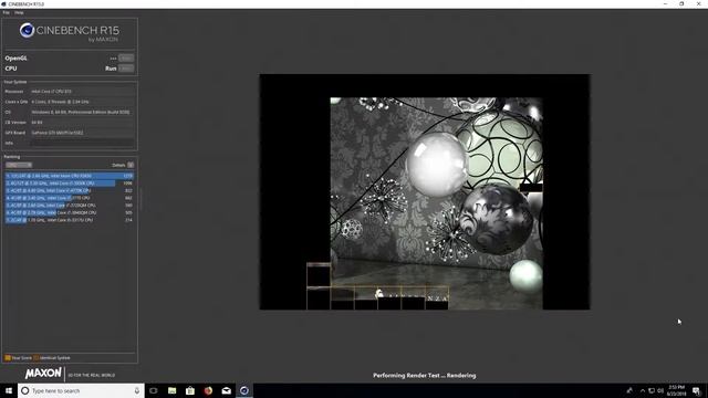 Intel Core i7-870 2.93GHz Cinebench R15 Test смотреть онлайн