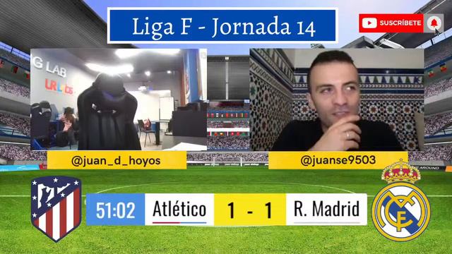 En vivo: Atlético de Madrid 1 vs. 1 Real Madrid - Liga F - Jornada 14 смотреть онлайн