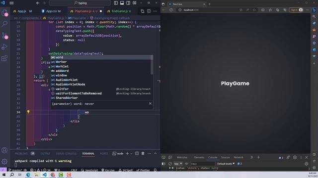 Typing Speed Test Game in React JS смотреть онлайн