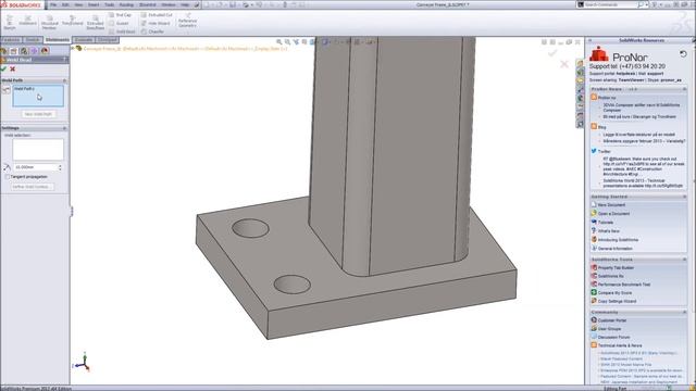 SolidWorks Weldments смотреть онлайн