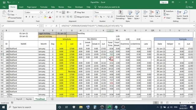 Philippines Payroll System with Biometric using Microsoft Excel смотреть онлайн