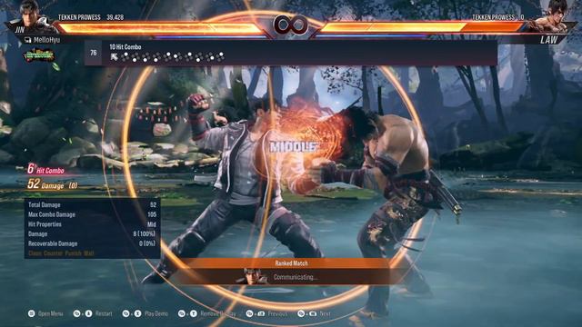 Tekken 8 Jin Kazama 10 hit combo смотреть онлайн